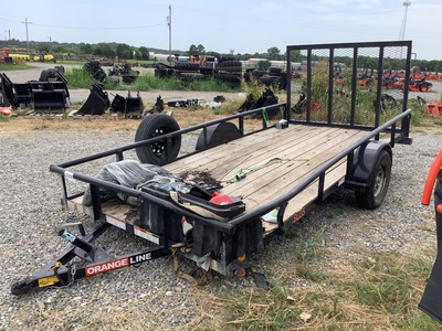 2026 Orange Line SU35-14BK4RG 14 ft S/A Utility Trailer
