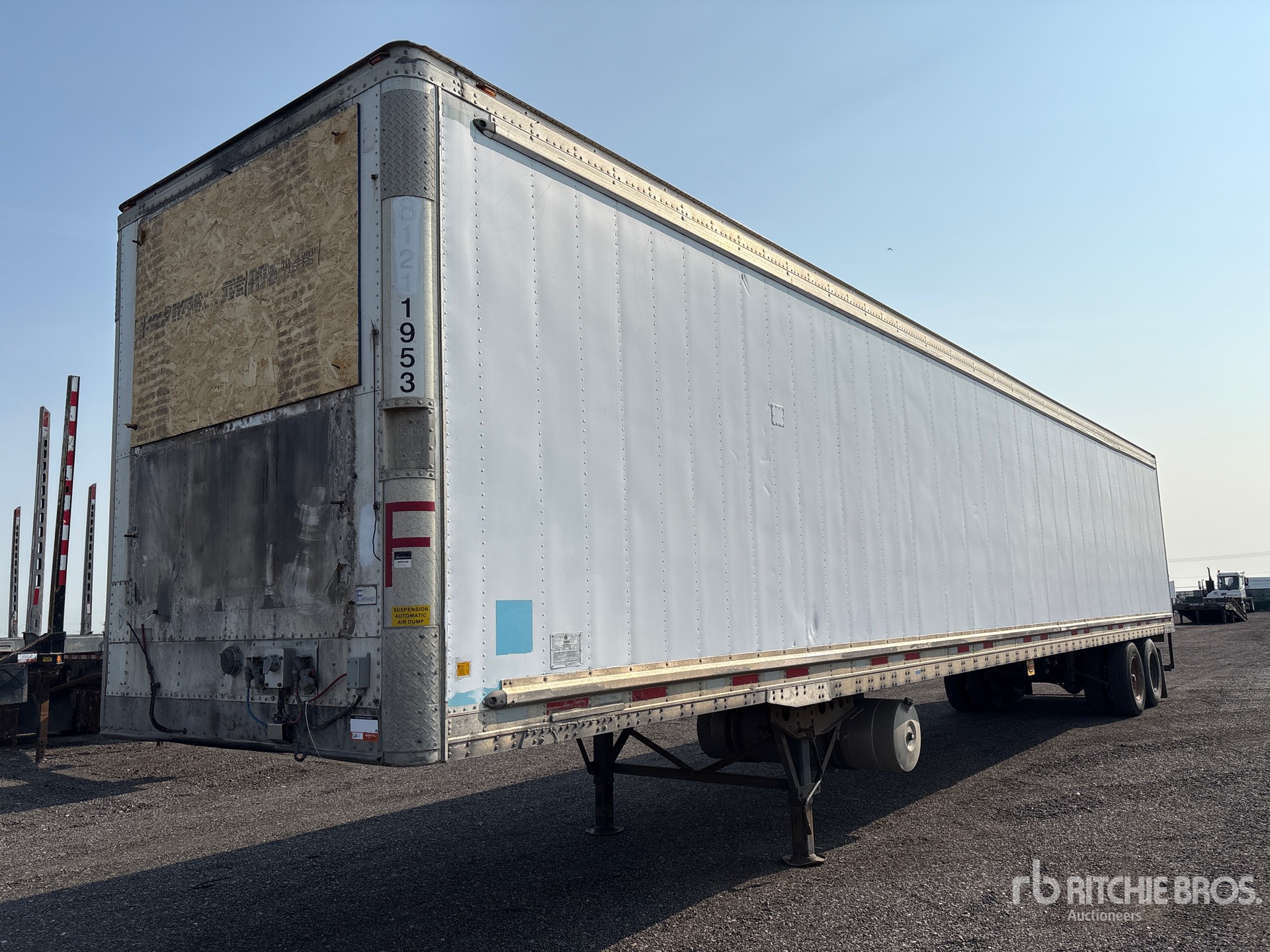 2012 Wabash 53 ft x 102 in T/A Van Trailer