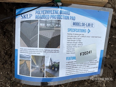 Quantity of (12) 2026 SKLP SK-LJB12 94 in x 47 in Polyethylene Traffic Plates (Unused)