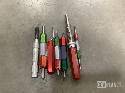 (18) Assorted Plug/Pin Gauges & Pick Tools