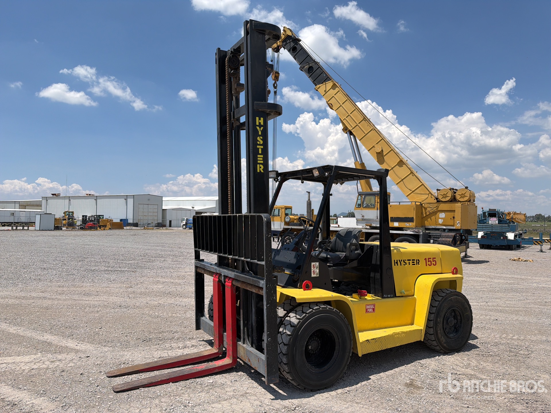 2002 Hyster H155XL 15500 lb Pneumatic Tire Montacargas / Forklift