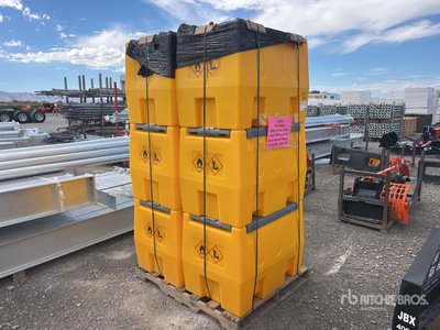 Quantity of (6) 60 gal Skid Mounted Poly Diesel Zbiornik (Unused)