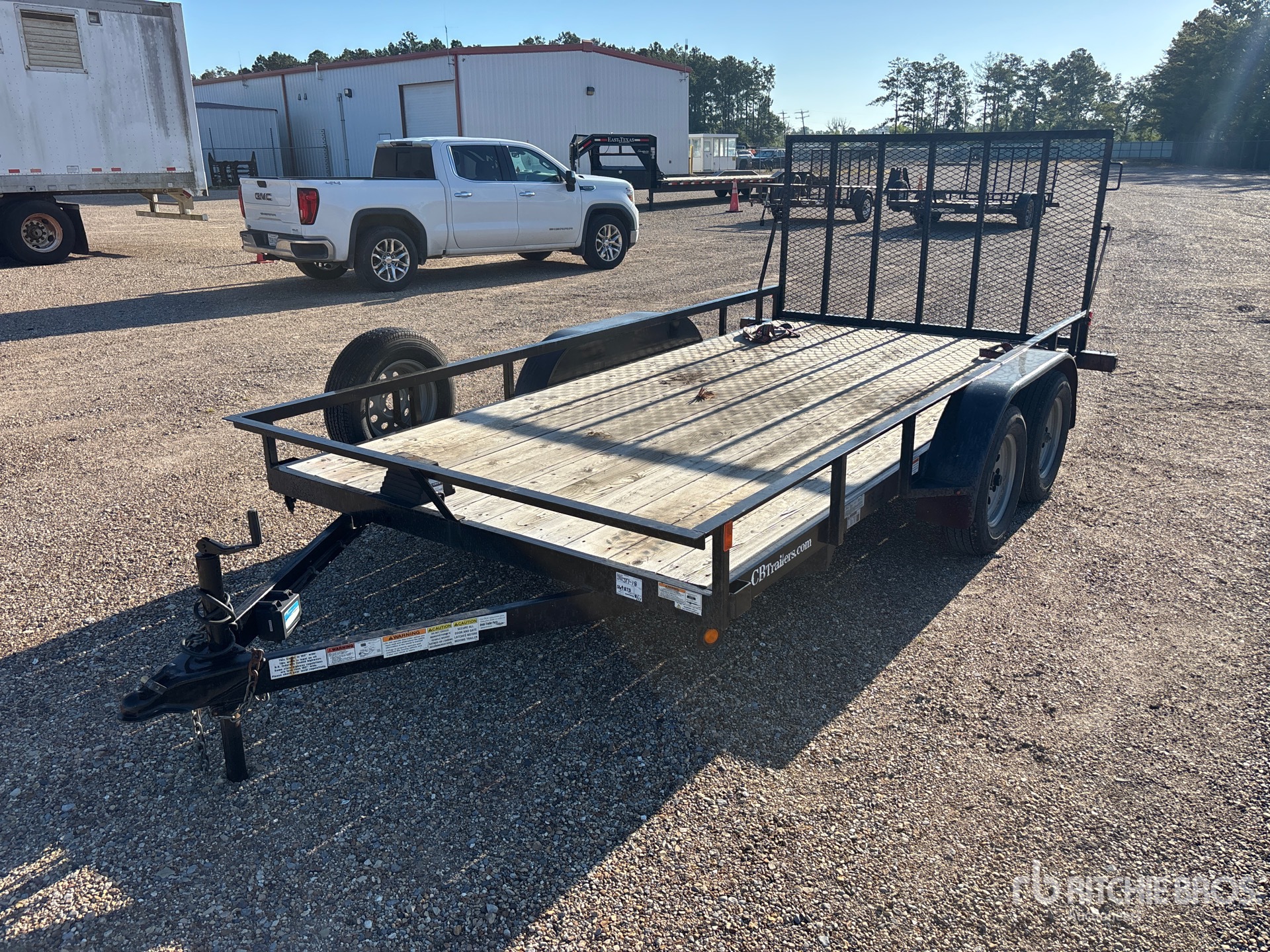 2023 C&B Quality Trailer Works DB4C14-6K RMP 14 ft T/A Utility Trailer