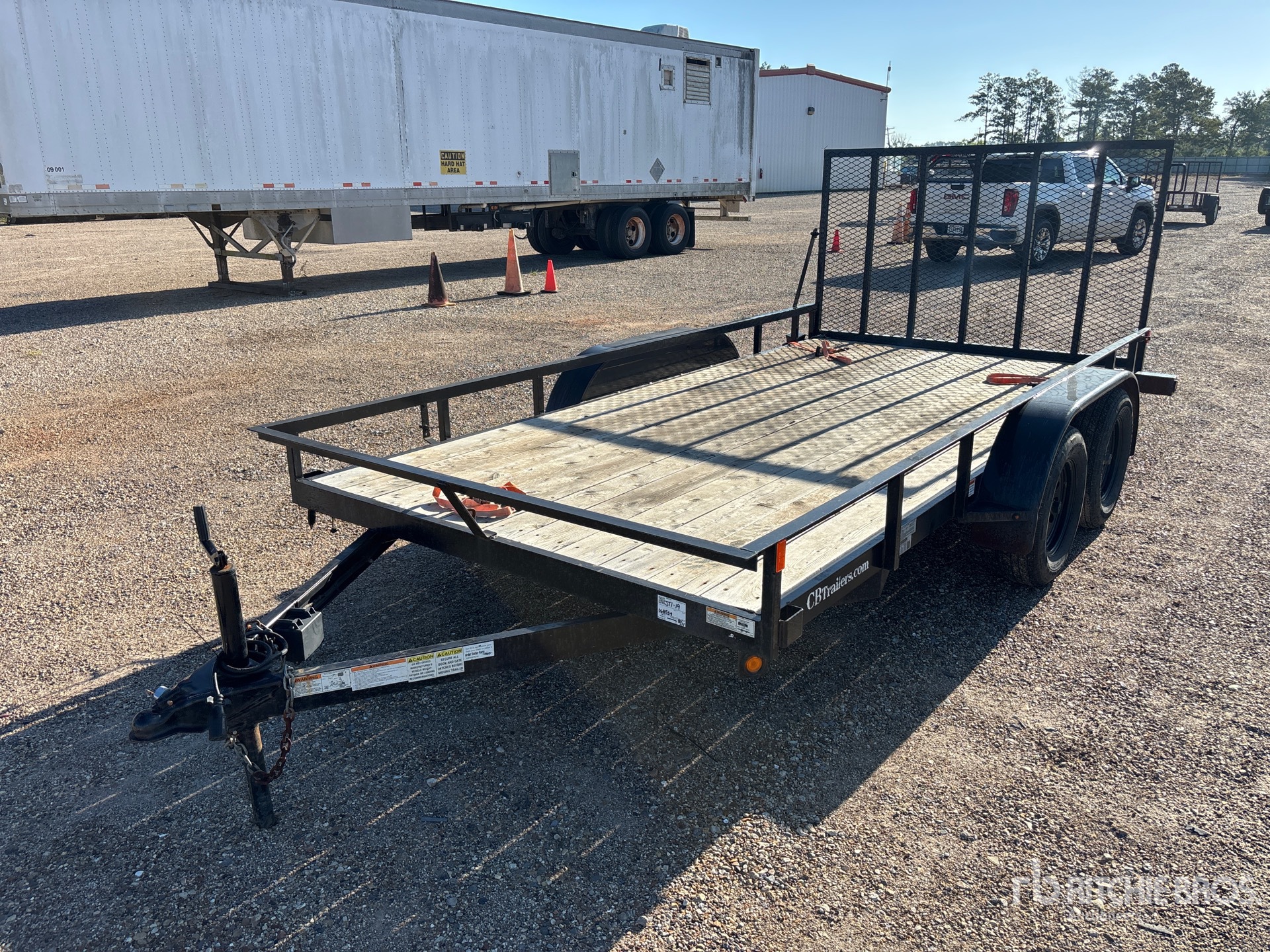 2023 C&B Quality Trailer Works DB4C14-6K RMP 14 ft T/A Utility Trailer