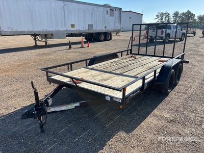 2023 C&B Quality Trailer Works DB4C14-6K RMP 14 ft T/A Utility Trailer