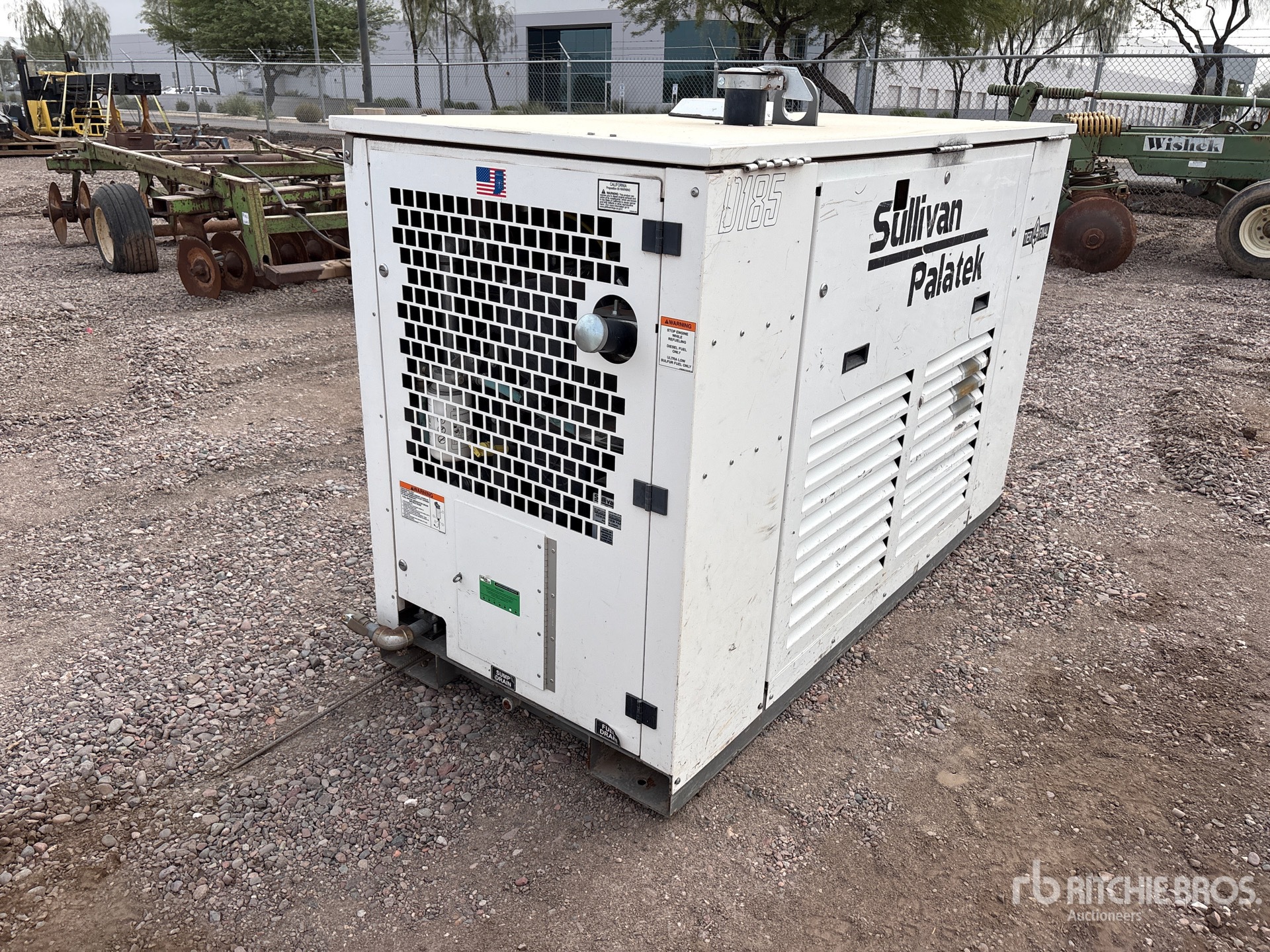 2020 Sullivan Palatek PALA 185 185 cfm Skid-Mounted Air Compressor