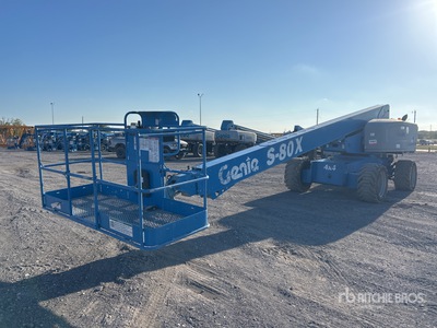 2014 Genie S-80X 4WD Diesel Telescopic Boom Lift