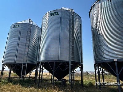 +/- 4900 bu 5 Ring Hopper Goebel Bin On Cranfield Hopper Bottom صومعة الحبوب
