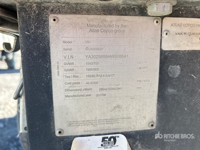 2017 Atlas Copco V5+ 4 kW Light Tower (Inoperable)