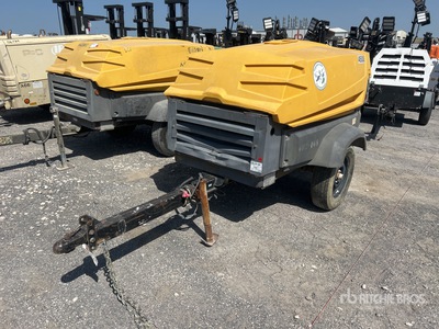 2014 Atlas Copco XAS 185 KD IT4 185 cfm Mobile Compresor de aire