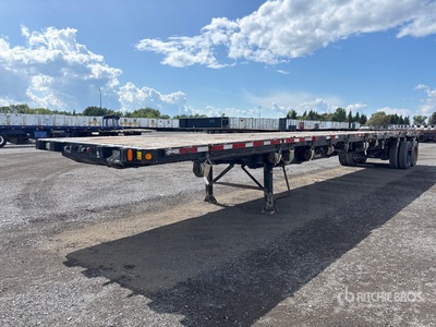 2005 Fontaine 48 ft T/A Extendable Flatbed Trailer