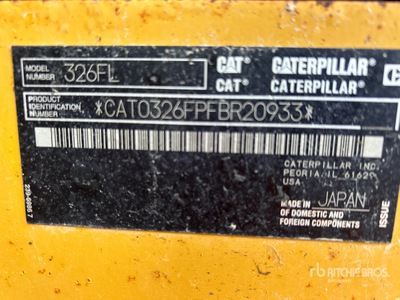 2019 Cat 326F L Long Reach Tracked Excavator