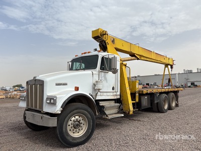 Simon-RO TM3474 34000 lb Straight Boom on 1999 Kenworth W900 6x4 Crane Truck