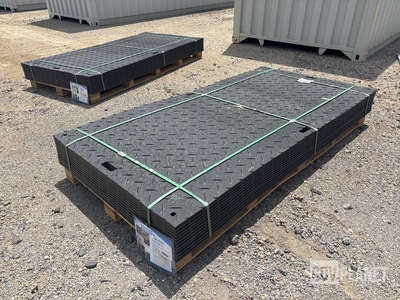 (12) SKLP SK-LJB12 Polyethylene Board Roadbed Protection Pads - Unused