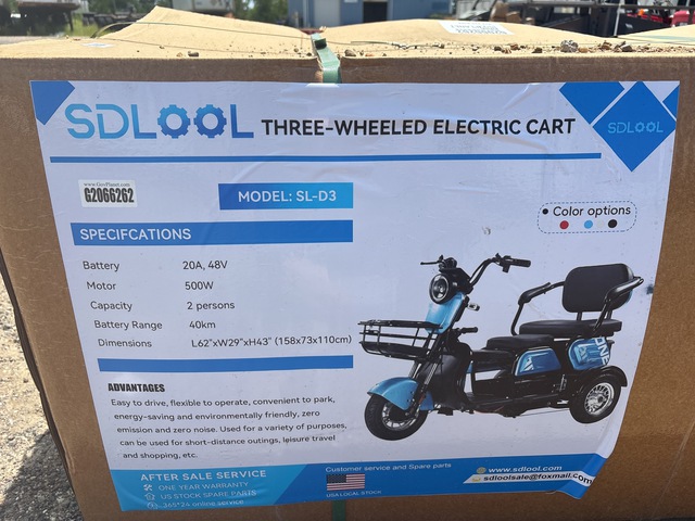 SDLOOL SL-D3 Three-Wheeled Electric Cart SDLOOL SL-D3 Three-Wheeled Electric Cart