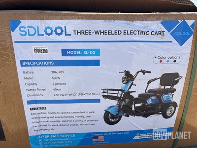 SDLOOL SL-D3 Three-Wheeled Electric Cart