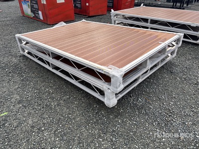 Quantity of (2) 2026 BYT BDF6 6 ft x 8 ft Aluminum Boat Dock Section Kit (Unused)