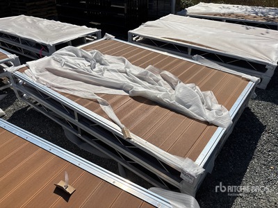 Quantity of (2) 2026 BYT BDF6 6 ft x 8 ft 6 inch Aluminum Boat Dock Section Kit (Unused)