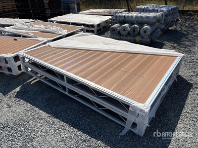 Quantity of (2) 2026 BYT BDF6 6 ft x 8 ft 6 Inch Aluminum Boat Dock Section Kit (Unused)