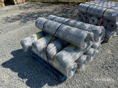 Quantity of (10) 2025 BYT FFC762 330 ft x 4 ft Galvanized Farm Fencing (Unused)