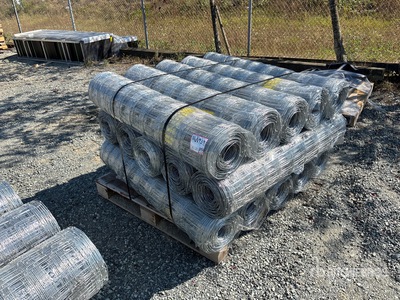 Quantity of (15) 2025 BYT FFC762 330 ft x 4 ft Galvanized Farm Fencing (Unused)