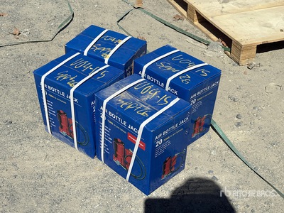 Quantity of (4) 2026 Powertek 20T 20 ton Air Bottle Wagenheber (Unused)