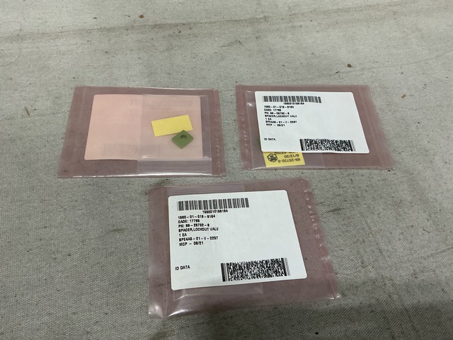 (3) Boeing 69-25732-8 Lockout Valve Spacers