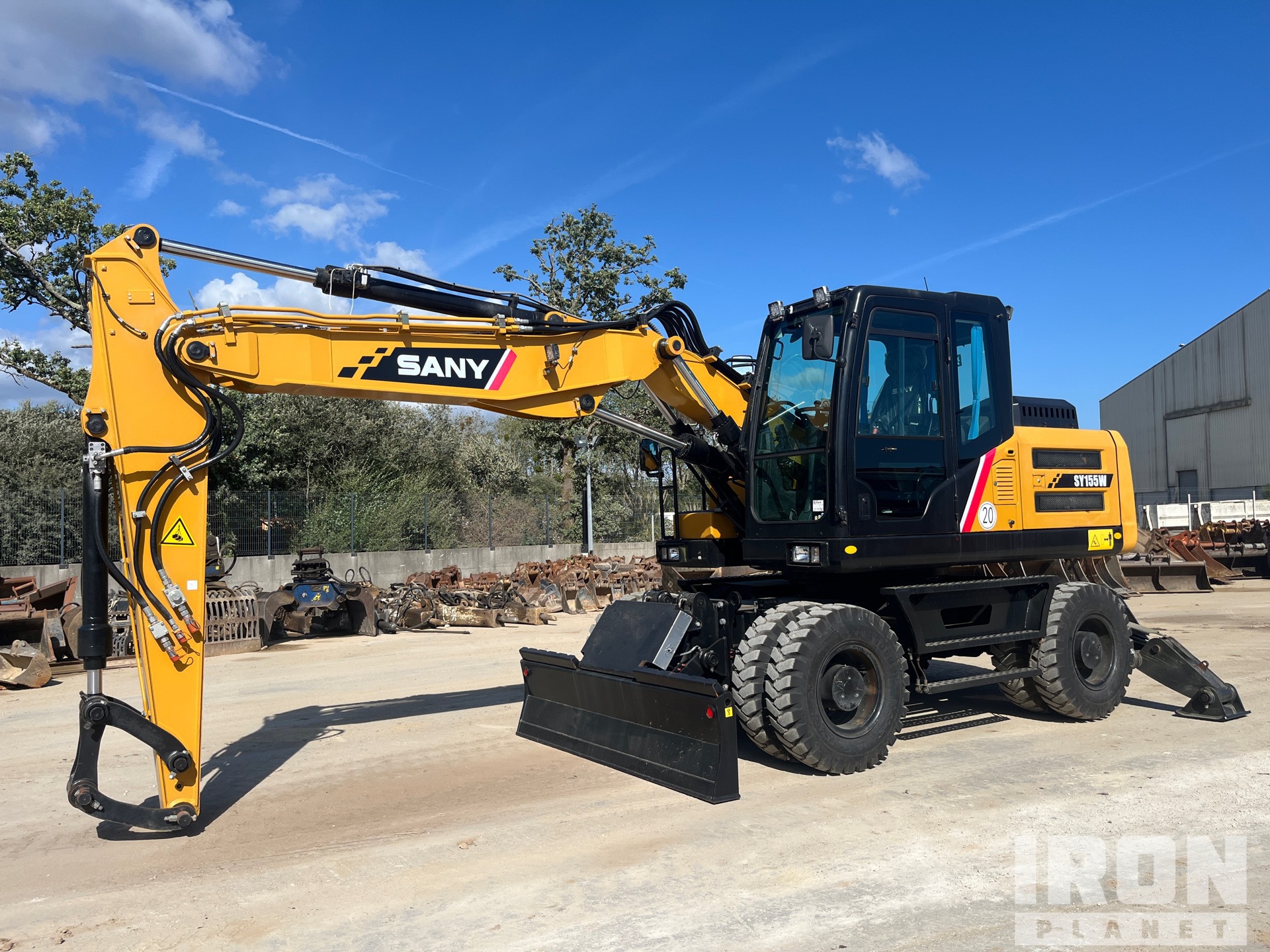 2022 Sany SY155W Wheel Excavator (Unused)