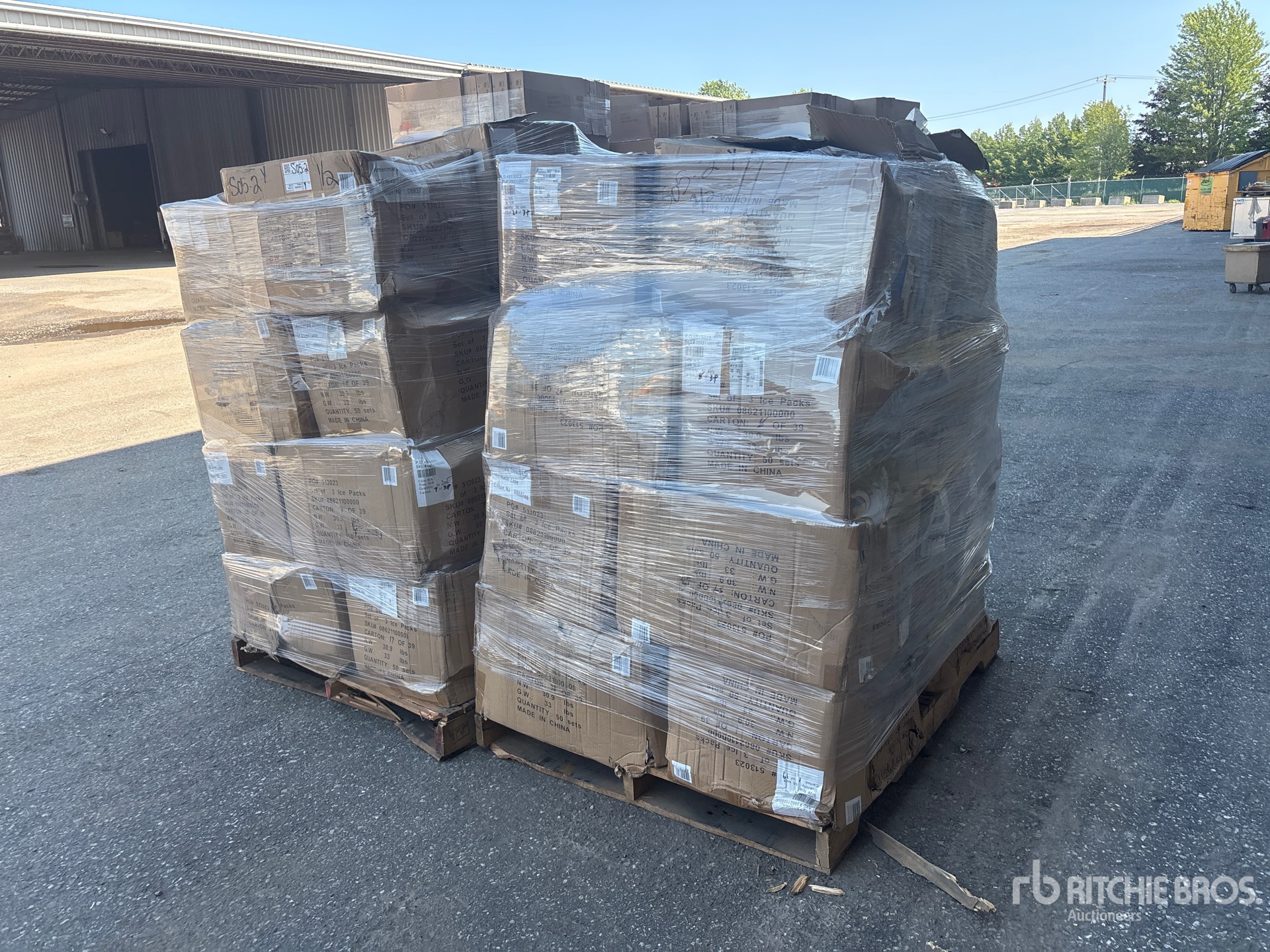 Quantity of (2) Pallets of Ice Packs
