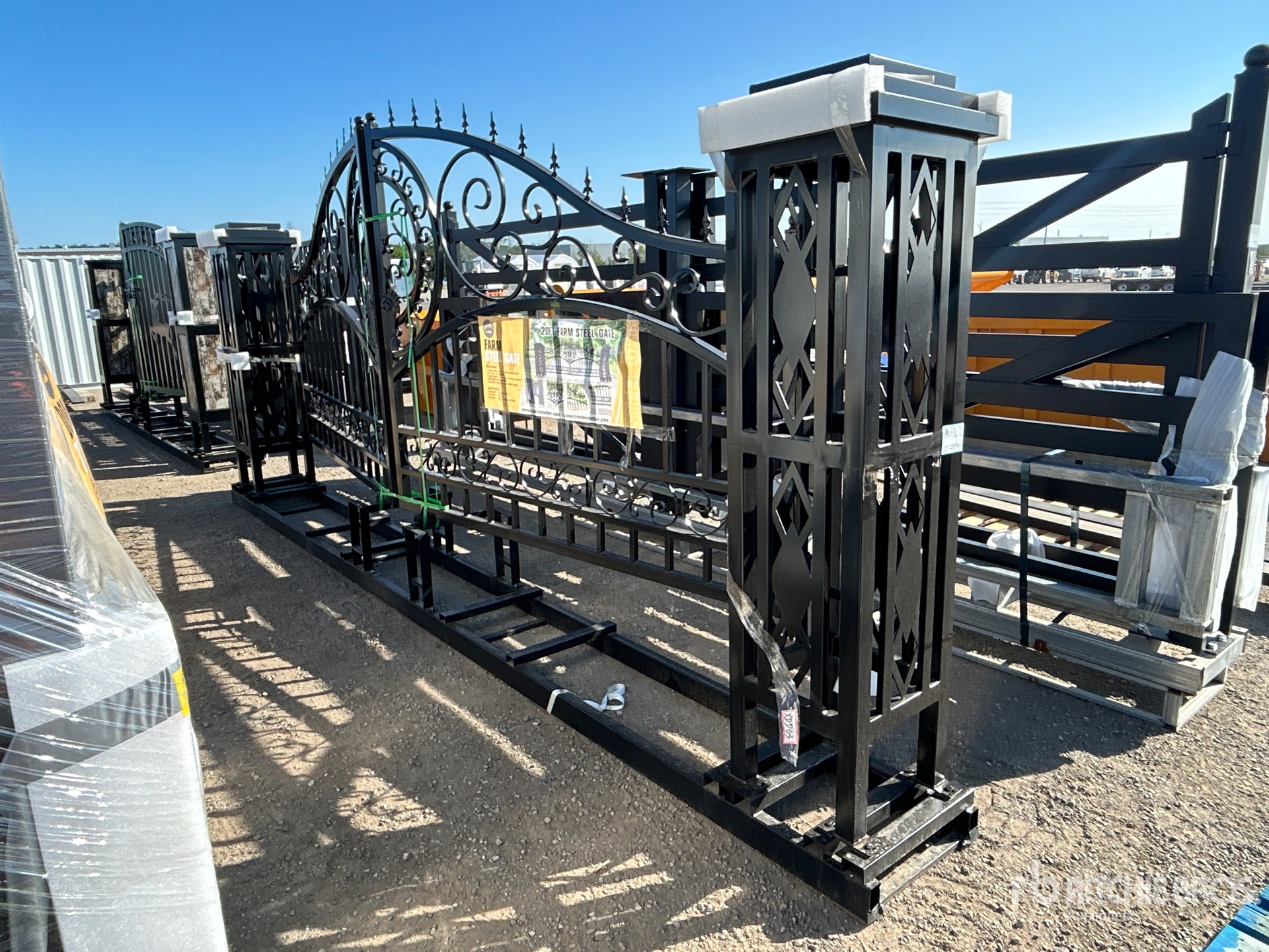 2026 Suihe NFG-20FGP-D03 19 ft x 7 ft 4 in Steel Bi-Parting Driveway Gate