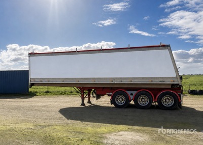 2010 Maxistance Tri/A B-Double Lead End Dump Trailer