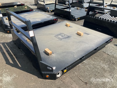 Mid-State Truck Bodies Diamond Plate Truck Flatbed Body