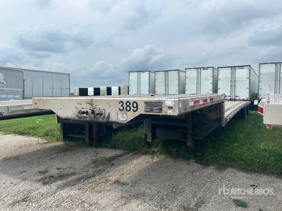2017 Transcraft 48X102 53 ft T/A Spread Axle Gooseneck Remolque caja abierta