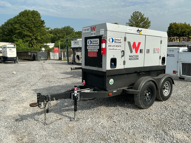 2022 Wacker Neuson G70 T4F Generator Set (Inoperable)