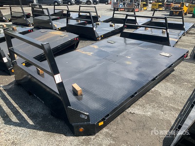 Mid-State Truck Bodies Diamond Plate Truck Flatbed Body