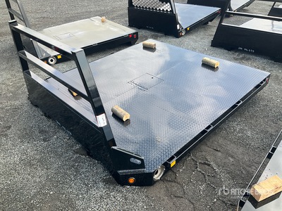 Mid-State Truck Bodies Diamond Plate Truck Flatbed Body