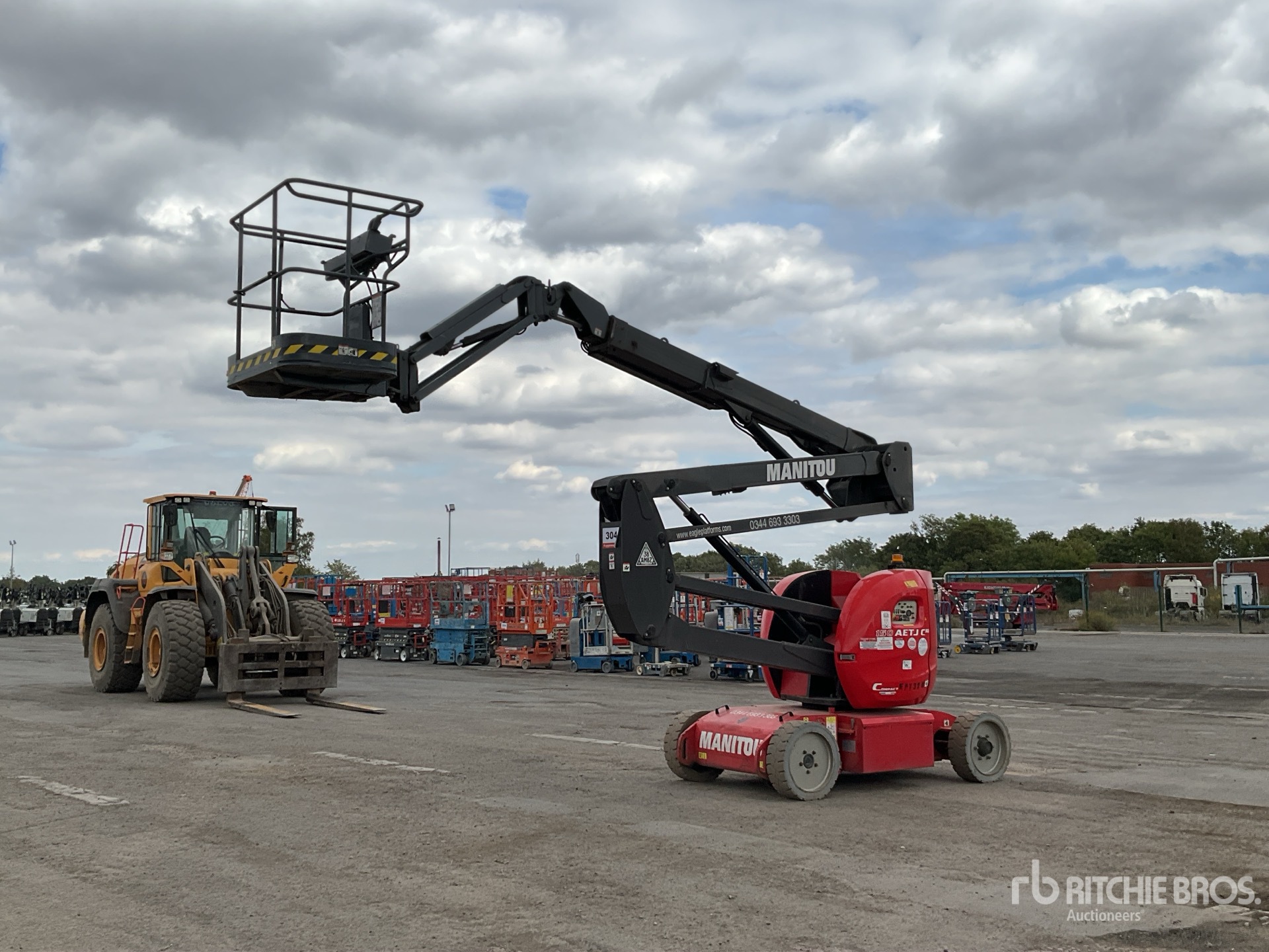 2015 Manitou 150 AETJ Compact 2WD Electric Articulating Boom Lift
