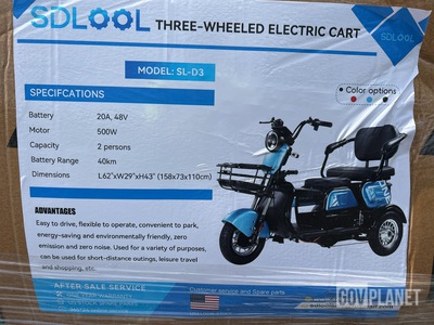 SDLOOL SL-D3 Three-Wheeled Electric Cart