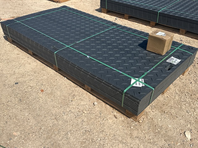(12) SKLP SK-LJB12 Polyethylene Board Roadbed Protection Pads - Unused