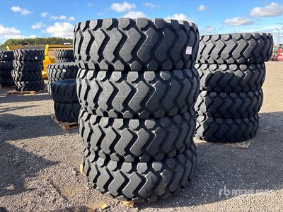 Quantity of (4) TaiHao 23.5x25 E3/L3 Heavy Duty Tires (Unused)