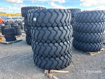 Quantity of (4) TaiHao 23.5x25 E3/L3 Heavy Duty Tires (Unused)