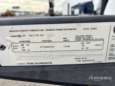 2023 Generac MLTB Wieża oświetleniowa