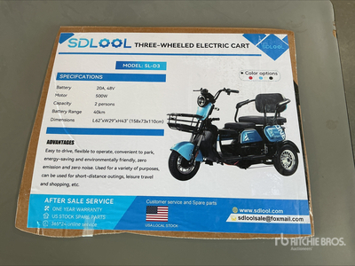 SDLOOL SL-D3 Three-Wheeled Electric Cart