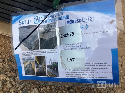 (12) SKLP SK-LJB12 Polyethylene Board Roadbed Protection Pads - Unused