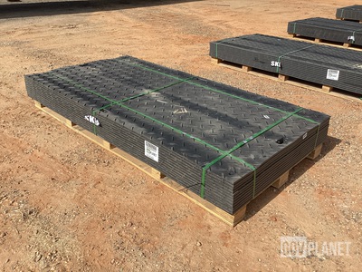 (12) SKLP SK-LJB12 Polyethylene Board Roadbed Protection Pads - Unused