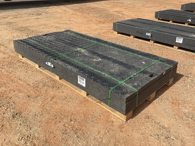 (12) SKLP SK-LJB12 Polyethylene Board Roadbed Protection Pads - Unused