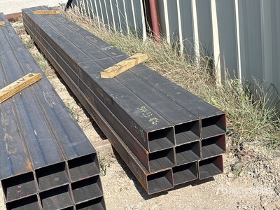 Quantity of (9) 5 in x 4 in x 20 ft 11 GA Rectangle Tubing (Unused)