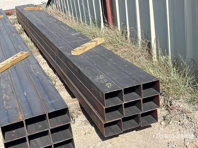 Quantity of (9) 5 in x 4 in x 20 ft 11 GA Rectangle Tubing (Unused)
