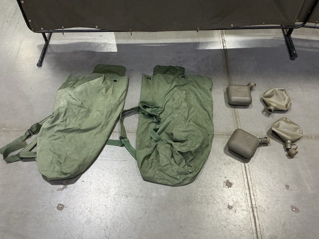 (98) Duffel Bags & (100) Water Canteens