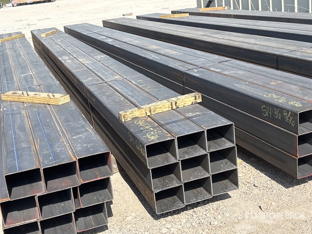 Quantity of (9) 5 in x 4 in x 20 ft 11 GA Rectangle Tubing (Unused)